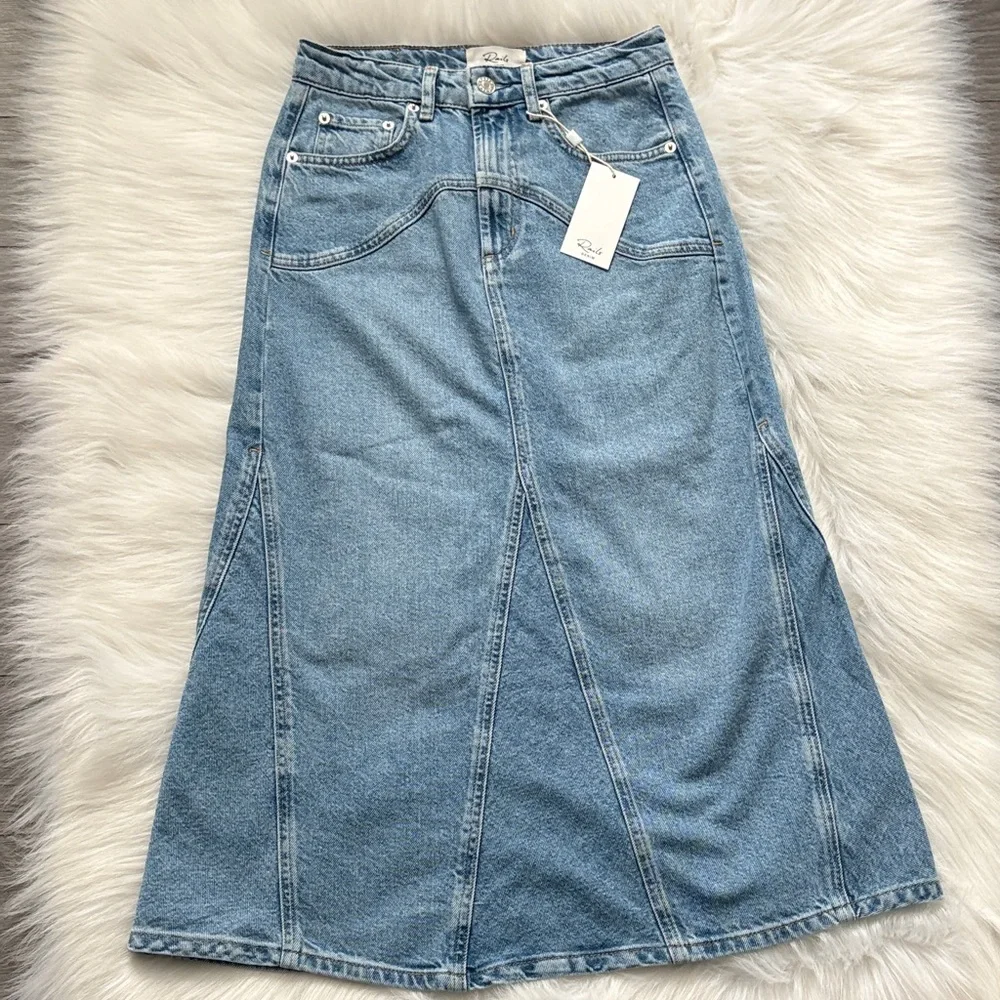 Rails||Del Rey Denim Midi Skirt - Picture 9 of 13